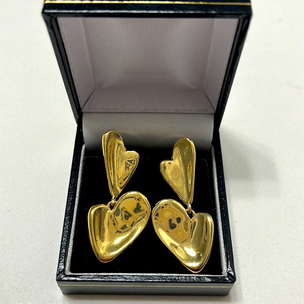 Jenny Bird double heart earrings